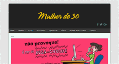 Desktop Screenshot of mulher30.com.br