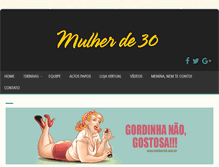 Tablet Screenshot of mulher30.com.br